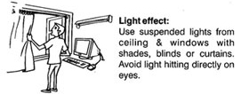 Computer Vision Syndrome Tip - Lighting