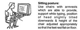 Computer Vision Syndrome Tip - Posture