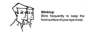 Computer Vision Syndrome Tip - Blinking