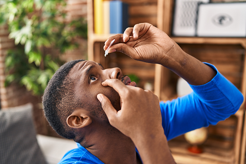 Eye drops dry eye treatment